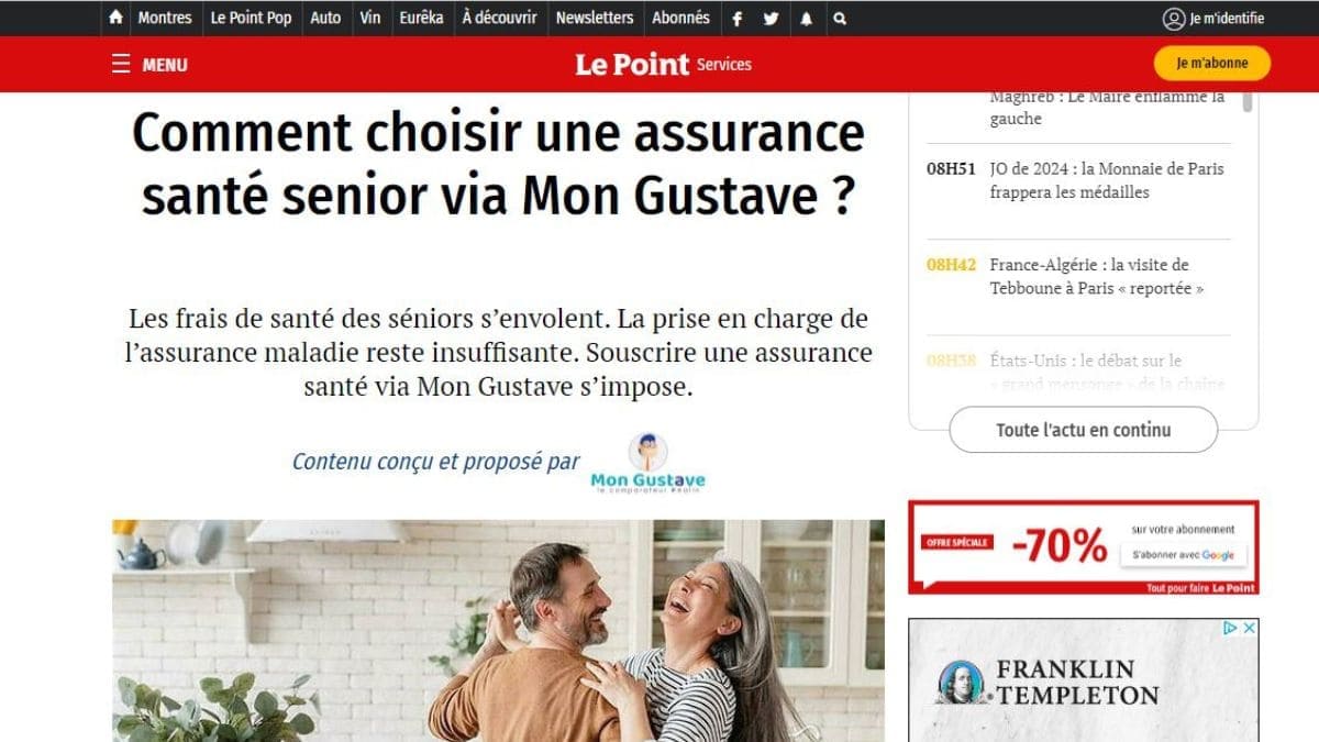 Choisir une assurance santé senior avec Mon Gustave