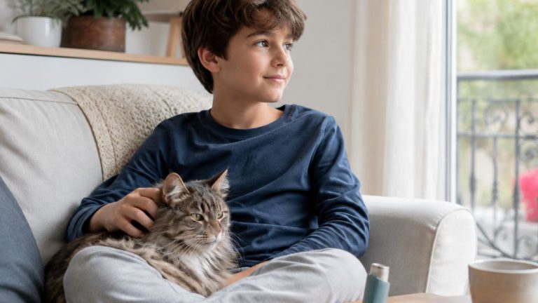 Chat et asthme chez l’enfant
