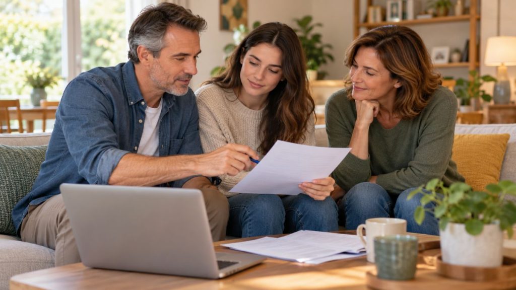 Mère vivant avec ses enfants majeurs dans le foyer familial, illustration assurance habitation parents